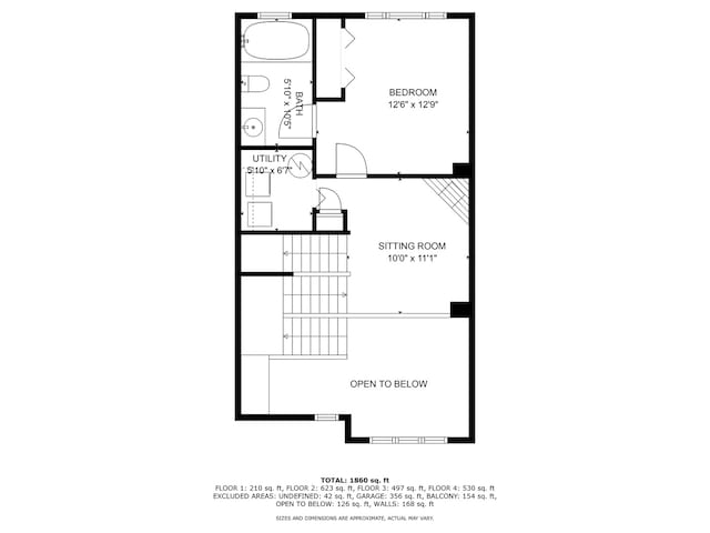 210 Des Plaines Ave Unit B, Forest Park, IL 60130 - floor plan / room layout