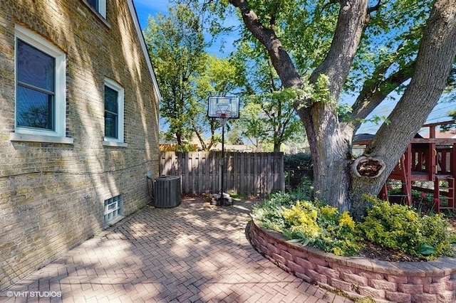 5247 Greenwood St, Skokie, IL 60077 - view of patio / terrace with central AC
