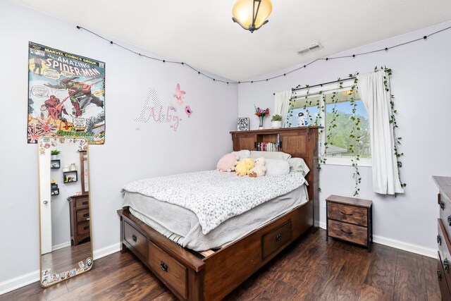 5401 W Arlington Dr, Hanover Park, IL 60133 - bedroom featuring dark wood-type flooring and baseboards