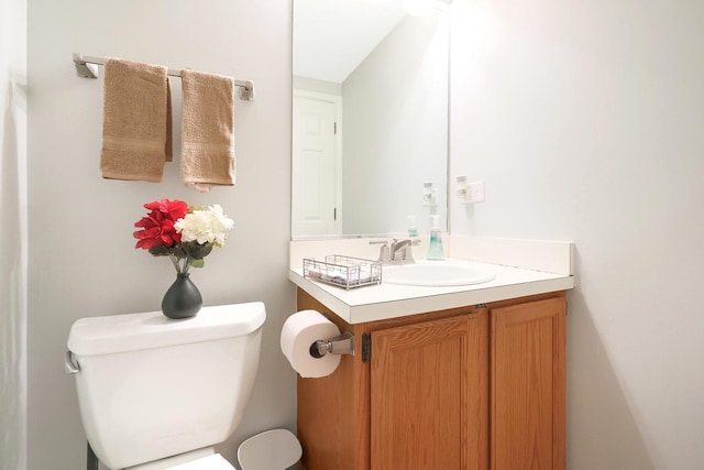 876 Dandridge Ct, Elgin, IL 60120 - half bathroom featuring toilet and vanity