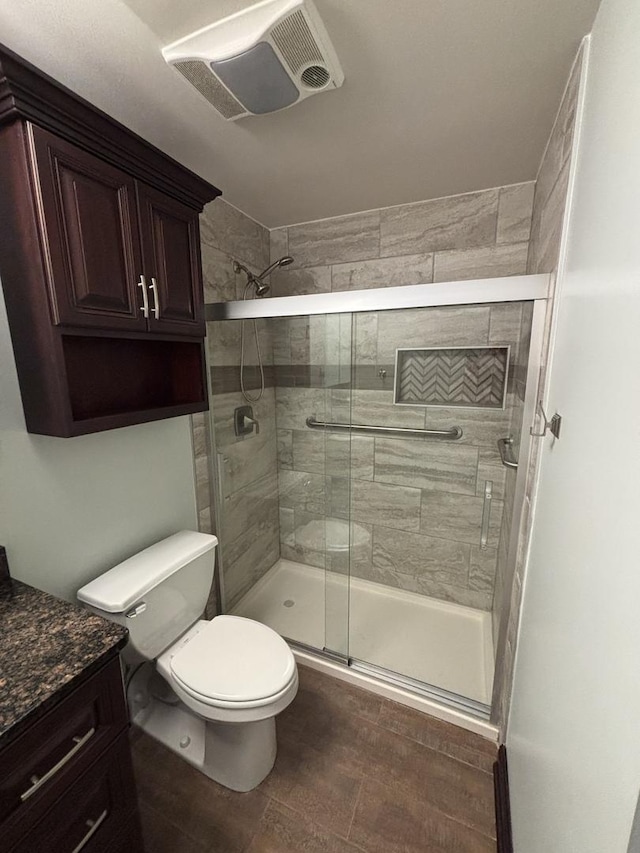 6525 Main St Unit 204, Downers Grove, IL 60516 - full bathroom featuring vanity and a shower stall
