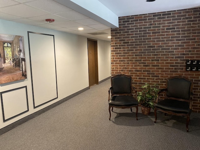 6525 Main St Unit 204, Downers Grove, IL 60516 - sitting room featuring carpet and recessed lighting