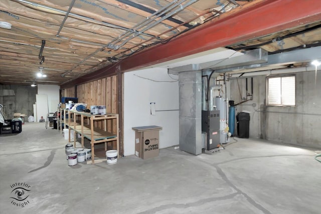 409 Manor Ct Unit A, New Lenox, IL 60451 - basement with heating unit and water heater