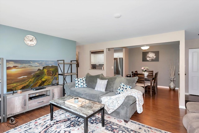 409 Manor Ct Unit A, New Lenox, IL 60451 - living area with wood finished floors and baseboards