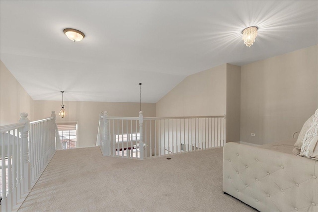 13093 Timber Ct Unit 61, Palos Heights, IL 60463 - sitting room featuring carpet and lofted ceiling