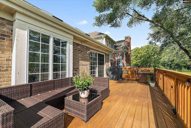13093 Timber Ct Unit 61, Palos Heights, IL 60463 - wooden terrace featuring an outdoor hangout area