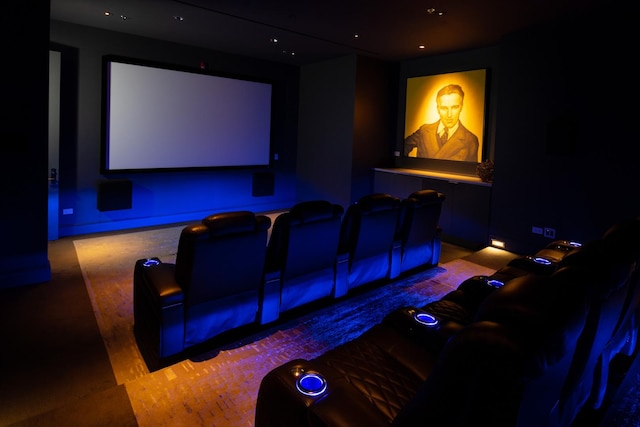 118 E Erie St Unit 21D, Chicago, IL 60611 - home theater room with recessed lighting