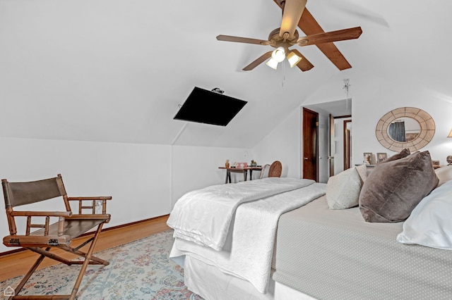 10407 S Artesian Ave, Chicago, IL 60655 - bedroom with wood finished floors and lofted ceiling