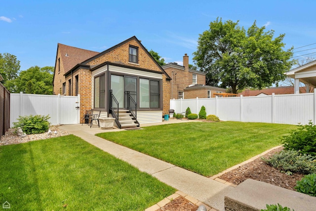10407 S Artesian Ave, Chicago, IL 60655 - view of front of house with brick siding, entry steps, and a gate
