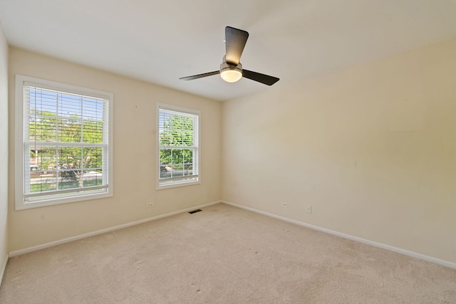 7324 Chestnut Hills Dr, Burr Ridge, IL 60527 - spare room with baseboards, carpet, and a ceiling fan
