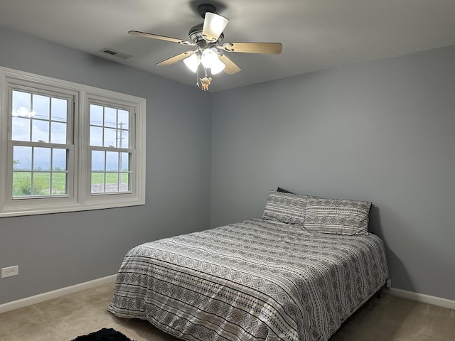 445 Spring Park Loop, Bourbonnais, IL 60914 - bedroom with carpet floors, baseboards, and a ceiling fan