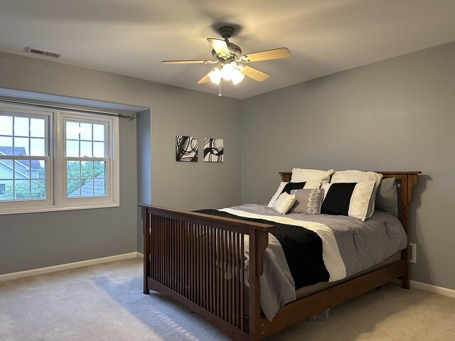 445 Spring Park Loop, Bourbonnais, IL 60914 - carpeted bedroom featuring baseboards and ceiling fan