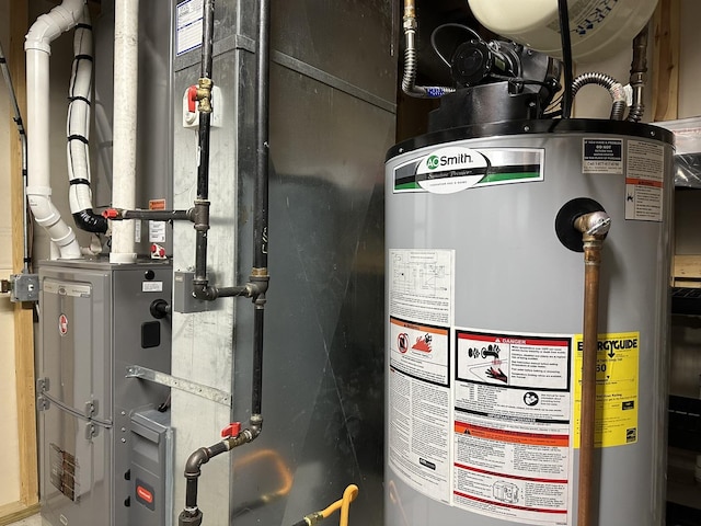 445 Spring Park Loop, Bourbonnais, IL 60914 - utility room with gas water heater