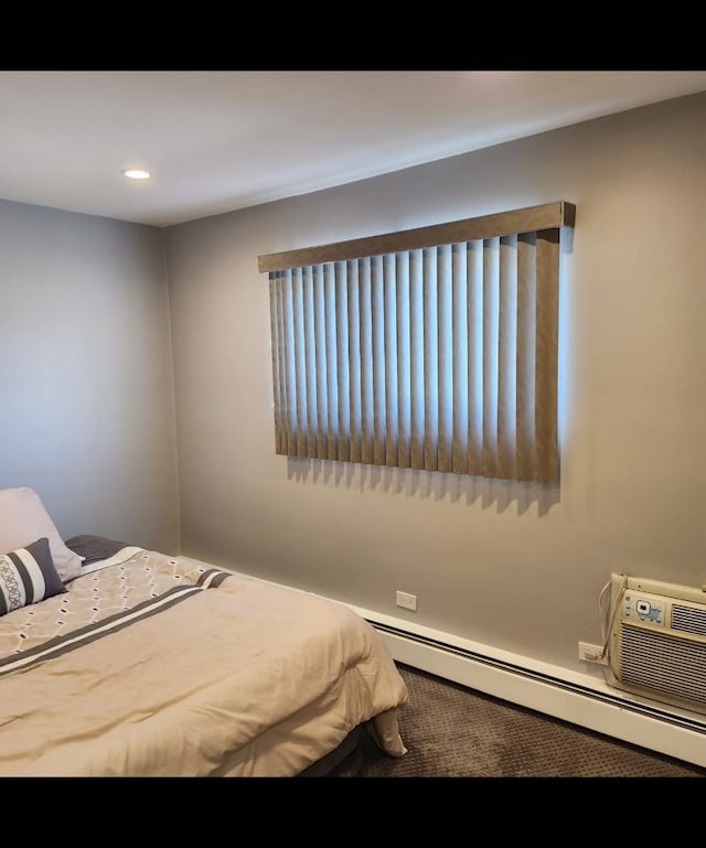 720 N Western Ave Unit 10, Park Ridge, IL 60068 - bedroom featuring a baseboard radiator and recessed lighting