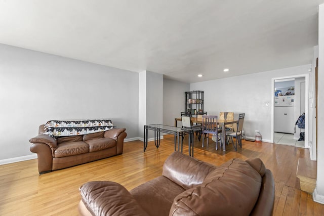 7843 S Yates Blvd, Chicago, IL 60649 - living area featuring baseboards, recessed lighting, and wood finished floors