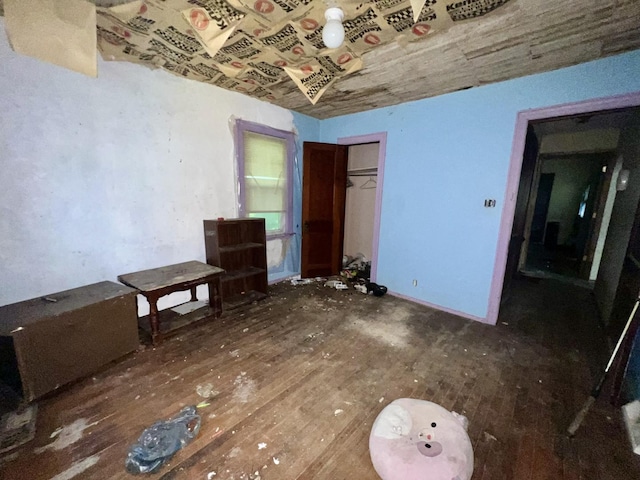 103 W 2nd St, Broadlands, IL 61816 - unfurnished bedroom with wood finished floors and a closet