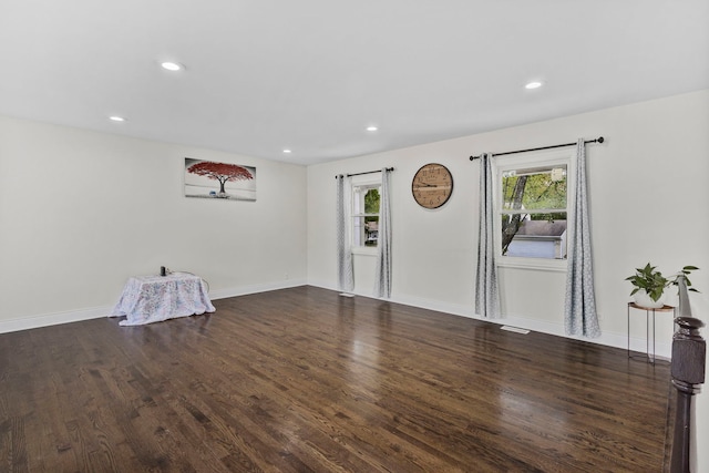 1810 Portsmouth Ln, Schaumburg, IL 60194 - unfurnished room with recessed lighting, wood finished floors, and baseboards