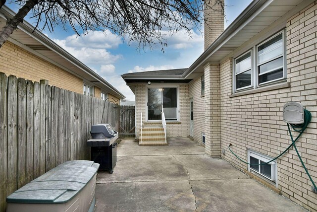 4732 N Anthon Ave, Chicago, IL 60656 - view of patio featuring entry steps and area for grilling