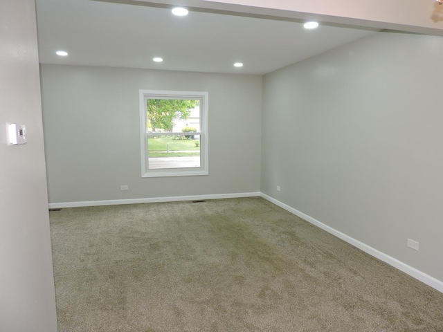 2030 University Dr, Naperville, IL 60565 - empty room with carpet floors, baseboards, and recessed lighting