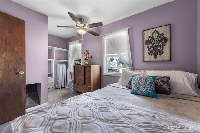 111 W N St, Plano, IL 60545 - carpeted bedroom with a ceiling fan