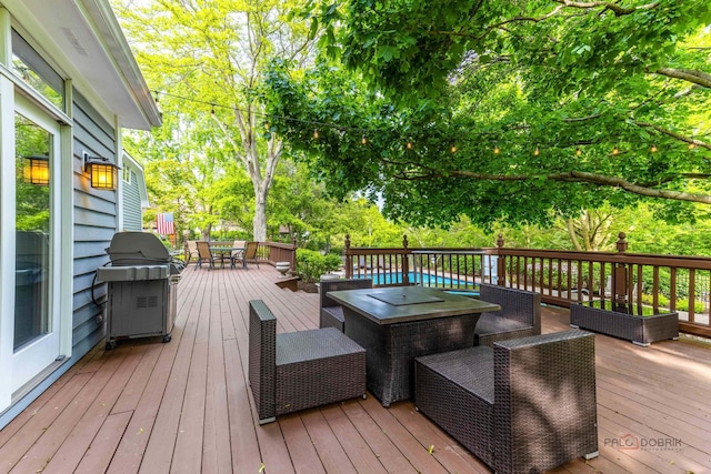5272 Pineham Ct, Long Grove, IL 60047 - deck with outdoor dining area and area for grilling