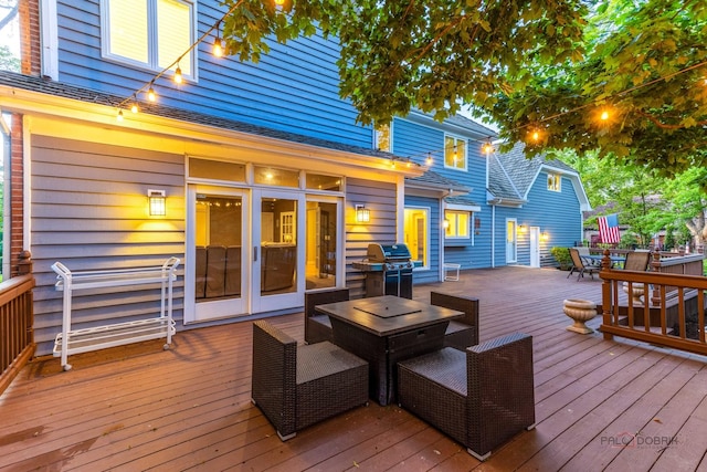 5272 Pineham Ct, Long Grove, IL 60047 - deck with grilling area and outdoor dining space