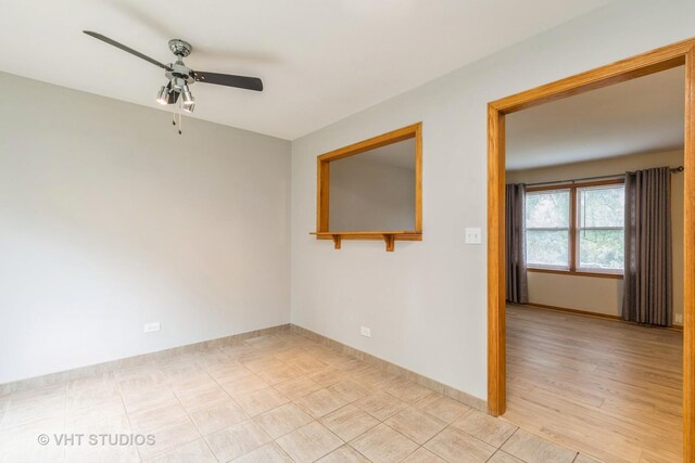 419 N Cresthill Ave, Mchenry, IL 60050 - unfurnished room with a ceiling fan and baseboards