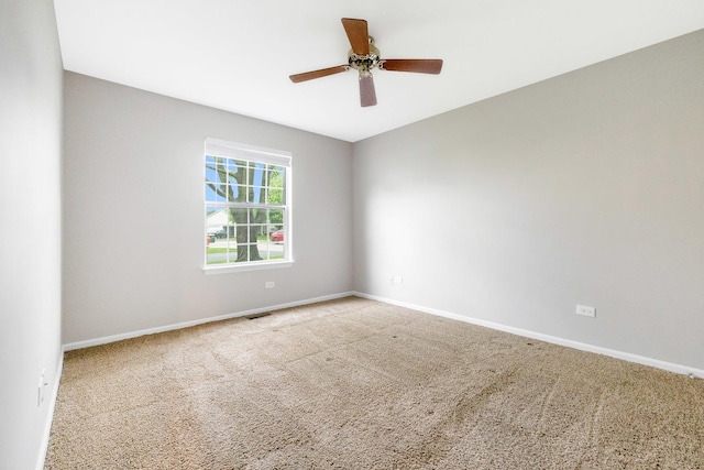 690 Thorntree Ct Unit C1, Bartlett, IL 60103 - unfurnished room featuring ceiling fan, carpet, and baseboards