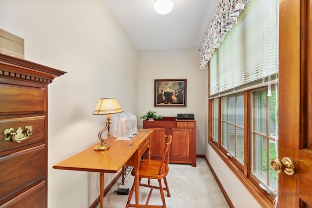 2872 Whispering Oaks Ct, Buffalo Grove, IL 60089 - office area with light carpet and baseboards