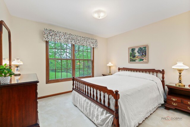 2872 Whispering Oaks Ct, Buffalo Grove, IL 60089 - bedroom with light colored carpet and baseboards