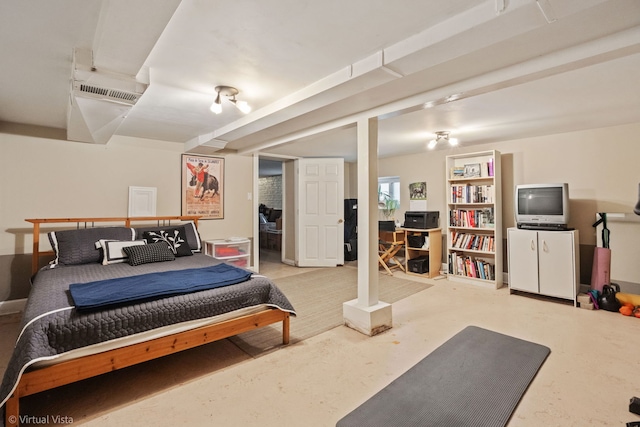 217 Circle Ave, Forest Park, IL 60130 - bedroom with concrete floors
