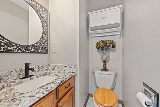 8340 W Monee Manhattan Rd, Monee, IL 60449 - bathroom with vanity and tile patterned floors