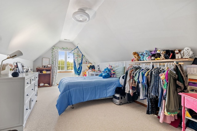 8340 W Monee Manhattan Rd, Monee, IL 60449 - bedroom with carpet and lofted ceiling