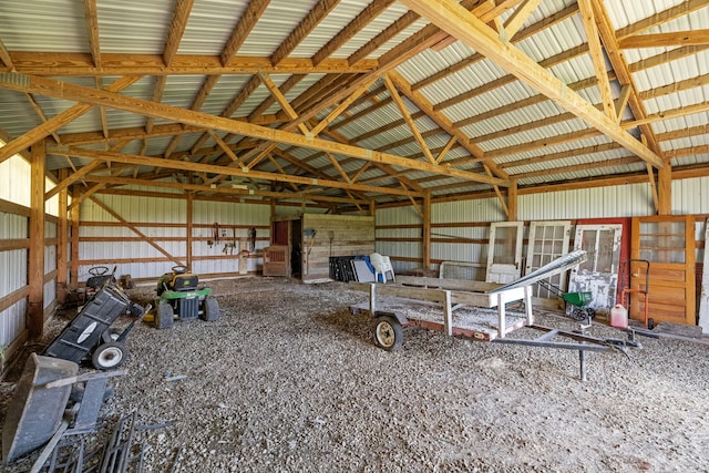 8340 W Monee Manhattan Rd, Monee, IL 60449 - garage featuring metal wall