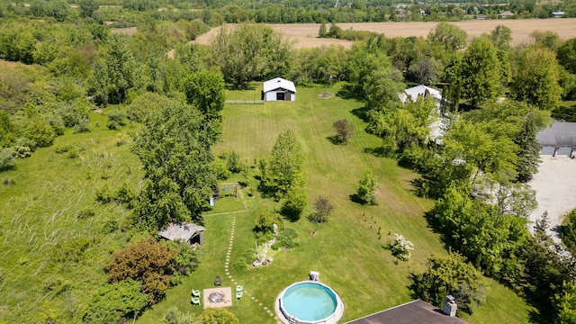 8340 W Monee Manhattan Rd, Monee, IL 60449 - overview of rural landscape with a pool area