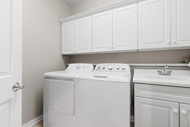 13084 Deer Xing, Roscoe, IL 61073 - laundry area featuring cabinet space and washing machine and dryer