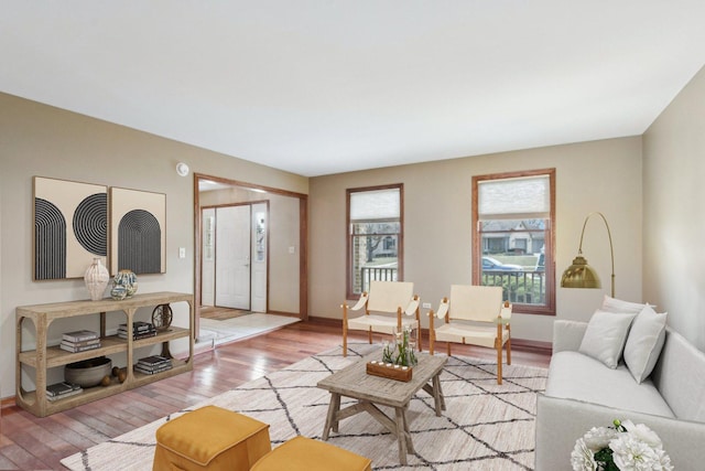 679 Gibbons Dr, New Lenox, IL 60451 - living area featuring light wood finished floors and baseboards