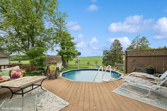 5207 Barnard Mill Rd, Ringwood, IL 60072 - view of pool with a deck and a fenced backyard