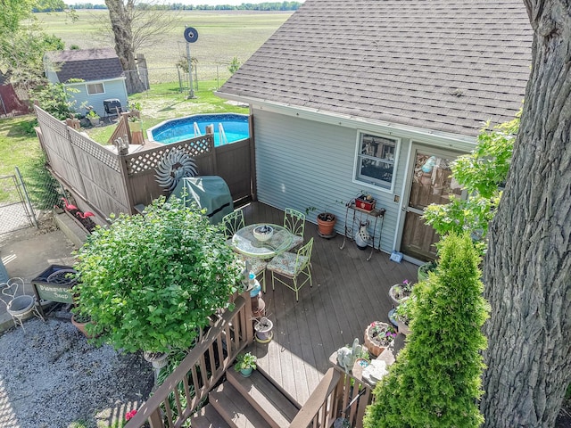 5207 Barnard Mill Rd, Ringwood, IL 60072 - deck with a storage shed, grilling area, and outdoor dining area