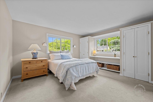 705 Meadows Rd, Geneva, IL 60134 - carpeted bedroom with multiple closets, multiple windows, and baseboards