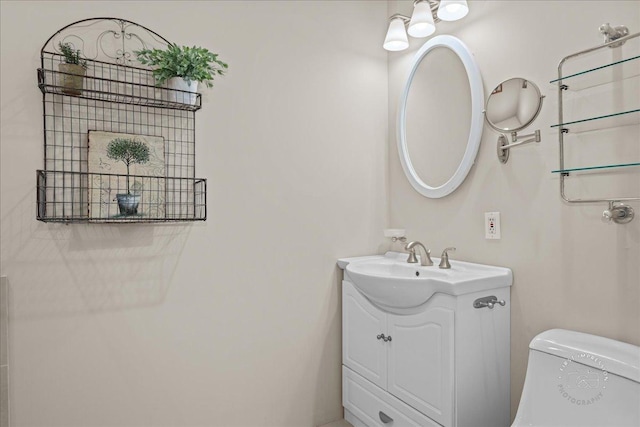 705 Meadows Rd, Geneva, IL 60134 - bathroom with vanity and toilet