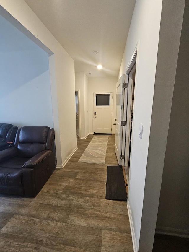 6321 Aspen Ln, Wonder Lake, IL 60097 - corridor with wood finished floors and baseboards