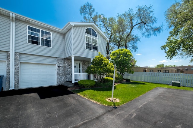 5239 Diamond Dr Unit B, Oak Forest, IL 60452 - townhome / multi-family property featuring a garage and covered porch