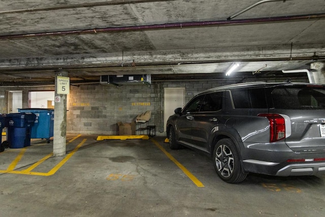 1203 Central St Unit C, Evanston, IL 60201 - parking deck featuring concrete block wall