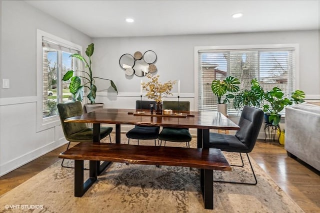 7146 S Oketo Ave, Bridgeview, IL 60455 - dining room featuring wood finished floors and recessed lighting