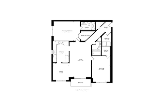 1433 Perry St Unit 305, Des Plaines, IL 60016 - floor plan / room layout