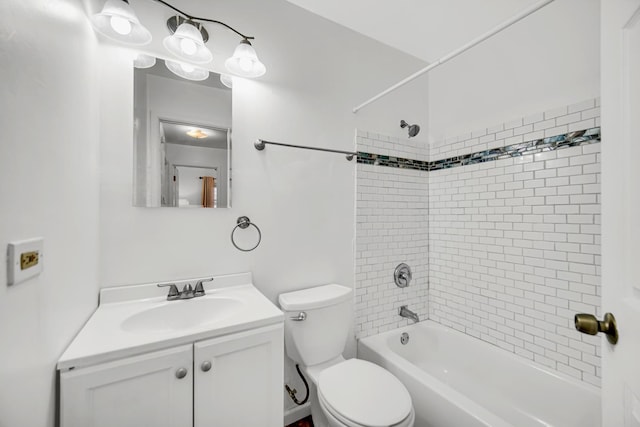 805 Highland Ave, Thornton, IL 60476 - bathroom with vanity, toilet, and bathing tub / shower combination