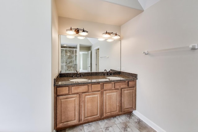 12354 S Blue Water Pkwy, Plainfield, IL 60585 - full bath with a shower stall and double vanity