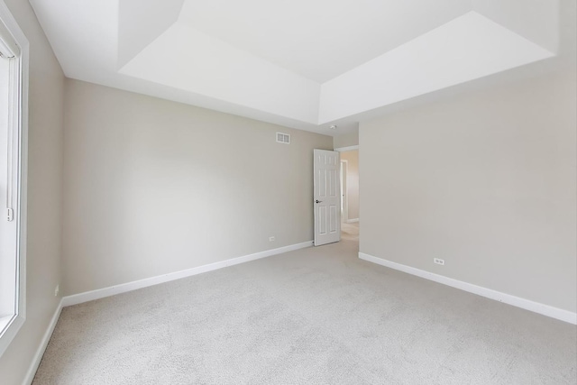 12354 S Blue Water Pkwy, Plainfield, IL 60585 - unfurnished room with light carpet and a tray ceiling