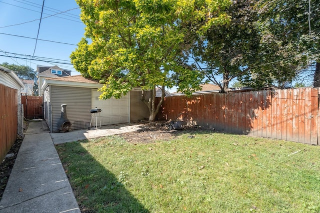 4512 S Fairfield Ave, Chicago, IL 60632 - view of yard with a garage and an outdoor structure
